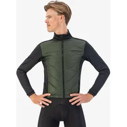 Fahrrad Winterjacke Herren - Wadded II GRÜN|SCHWARZ L