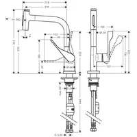 Hansgrohe Citterio Einhebelmischer Chrom