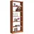 TICAA Kinderregal Simon 80 x 214 cm Buche massiv natur