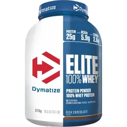 Dymatize Elite 100% Whey Rich Chocolate 2170g - High Protein Low Sugar Powder Einheitsgröße