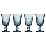 Lyngby Glas Weinglas Sorrento 30 cl, 4 Stck., Blau