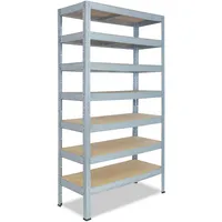 Shelfplaza PRO 200x80x50 cm Schwerlastregal in verzinkt mit 7