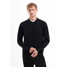 No Excess Half-Zip-Polo-Pullover Schwarz L