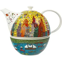 GOEBEL Teekanne mit Stövchen Pop Art, James Rizzi, Volumen: