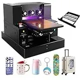 Furvveerr A3 Drucker UV A3L805 Multifunktionsdrucker Druckköpfe L805 UV Drucker Flachbett Tintenstrahldrucker für Den Druck Auf Holz,Metall,Acryl,PVC und Anderen Materialien