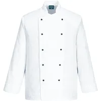 PORTWEST C834 - Chaqueta Somerset Chef, color Blanco, talla 4XL