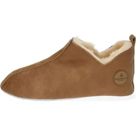SHEPHERD Hausschuhe Lammfell Braun 38