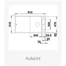 Blanco Axia III 5 S schwarz + Excenterbetätigung + InFino + Holzschneidbrett