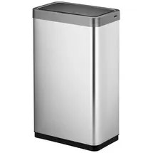 Proregal Sensor Abfallbehälter Aus Mattem Edelstahl 80 Liter HxBxT 72,2 x 47 x 27,8 cm Automatische Öffnung&Schließung Silber