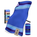 NirvanaShape Strandtuch XXL - Strandhandtuch mit über 32 Strand-Muster - schnelltrocknende Mikrofaser Badetuch, Microfaser Handtuch, Badehandtuch - 200 x 90 cm