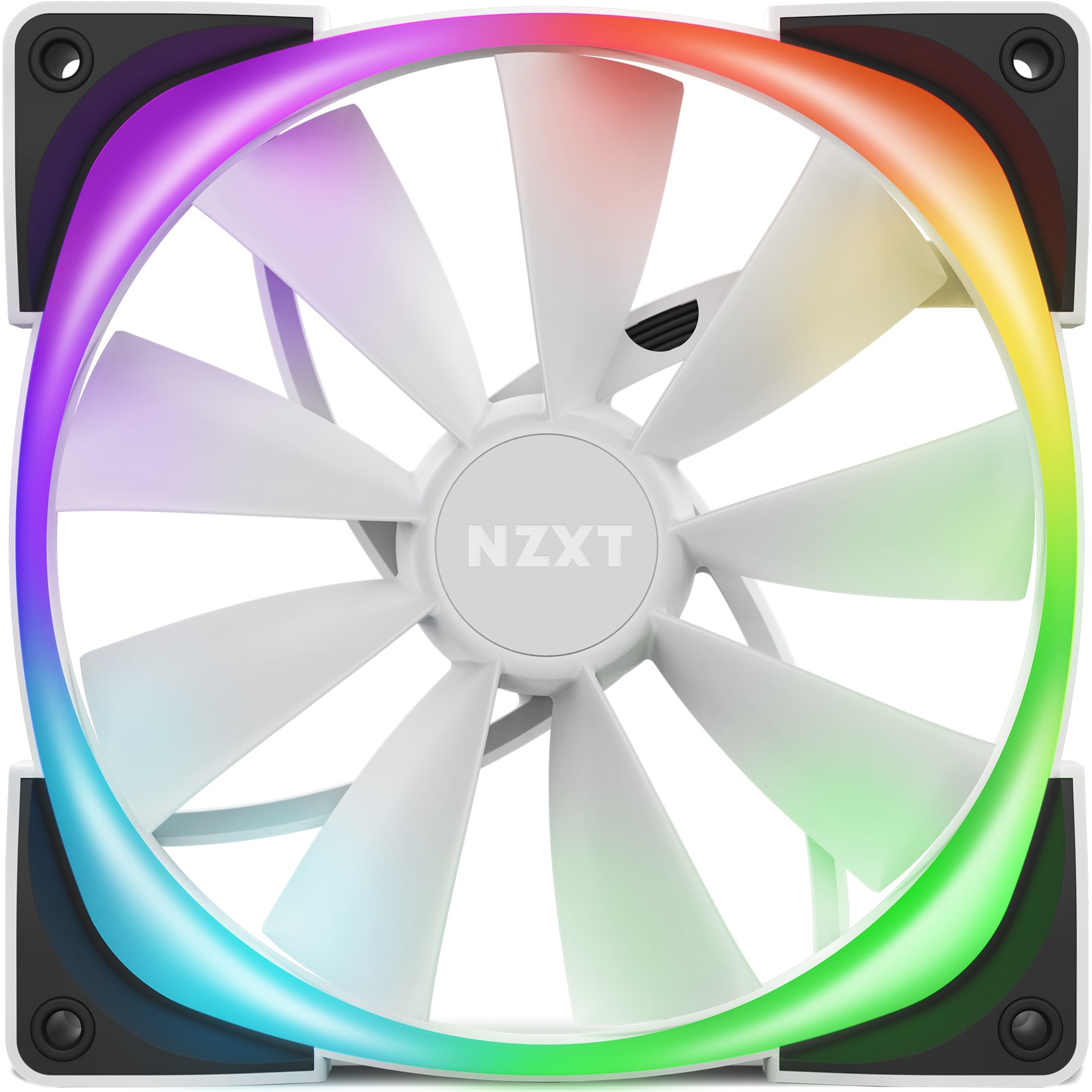 NZXT Aer RGB 2 (140 mm, 1 x), PC Lüfter, Weiss