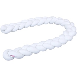 Babybay babybay® Nestchenschlange geflochten 200 cm für Babybetten, weiss