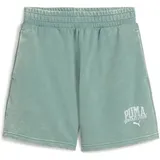 Puma Class Washed 5" French Terry Sweatshorts Damen 30 green moon XS