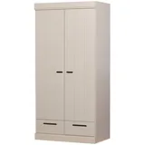 Woood Kleiderschrank WOOOD CONNECT 94 x 195 x 53 cm Grau
