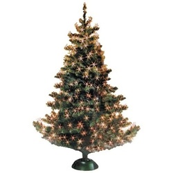 BURI Lichterkette Lichternetz 192 LED warmweiß Lichterkette Lichtervorhang weiß