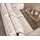 DeLife Wohnlandschaft Isla 430x225 Cord Beige Ottomane links