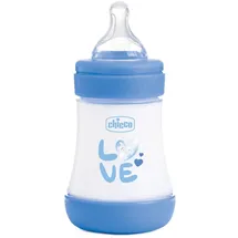 Chicco Flasche Perfect 5, Antikolik Flasche 150 ml, Förderfrei, Baby 0+, Silikon Schnuller, Bifunktionelle Stillflasche 150 ml mit Intui-Flow-System