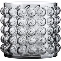 Gilde Vase "Smoky" in grau - (H)17 x - 19 cm - Gr.: onesize