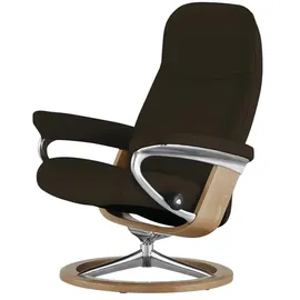 Stressless Relaxsessel mit Hocker Leder 91 x 102 x 79 cm Braun
