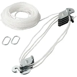 PRO PLUS Flaschenzug mit 20M Nylonseil