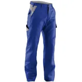 KÜBLER Workwear KÜBLER IDENTIQ Cotton Arbeitshose blau, Größe 98, Herren-Arbeitshose aus Baumwolle, Arbeitshose mit Knieschutztaschen nach EN 14404, Bequeme Arbeitshose