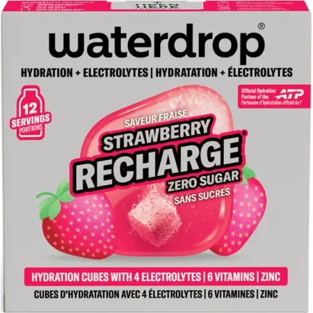 Waterdrop Microlyte Hydration Und Elektrolyte Erdbeere Nachfüllung 12 Cubes
