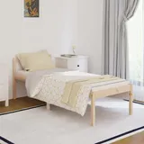 The Living Store Seniorenbett 75x190 cm Massivholz Kiefer - Braun