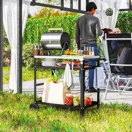 Outsunny Grillwagen schwarz