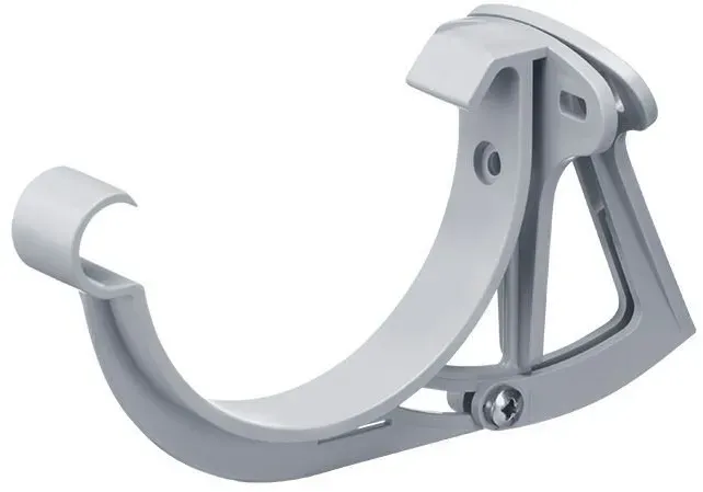 Stirnbrett-Rinnenhalter NW100 PVC justierbar 9-30°