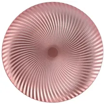 Kaemingk Dekoteller 33cm Kunststoff Spiralmuster Rosa