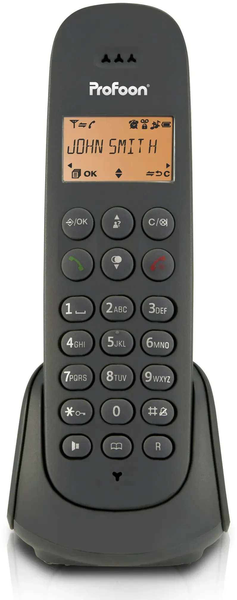 Profoon PDX600 - DECT-Telefon mit 1 Mobilteil, Schwarz