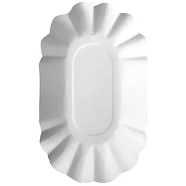 Papstar Schalen oval 10,5 cm x 20 cm x 3,5 cm 250 St. Weiß