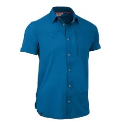 Maul Kurzarmhemd Veniv 4XT (elastisch, atmungsaktiv, sportlicher Schnitt) blau Herren
