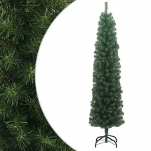 vidaXL Künstlicher Weihnachtsbaum Schlank Grün 240 cm
