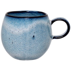Bloomingville Tasse Sandrine, blau 275ml Keramik Kaffeetasse Teetasse dänisches Design blau