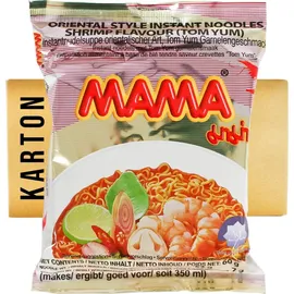 MAMA [ 30x 60g ] MAMA Instant Nudeln Tom Yum Garnelengeschmack / Tom Yum Shrimp Flavour