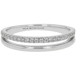 Tom Tailor Schmuck Geschenk Silber 925, 4 mm, mit Zirkonia (synth.)