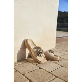 Rieker Clogs Pantoletten V1562-62 in beige 43,