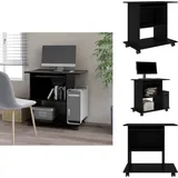 Vidaxl - Schreibtisch Schwarz 80x50x75 cm Holzwerkstoff - Schreibtisch - Laptoptisch - pc Tisch - Home Office - Bürostuhl