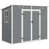 Outsunny Gerätehaus 2,38 x 1,25 m Grau