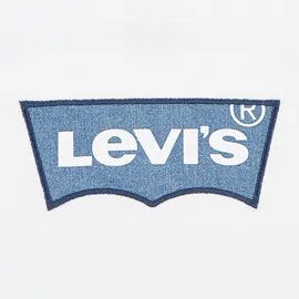 Levi's T-Shirt LEVI'S KIDS "LVN MY FIRST BATWING TEE", Jungen, Gr. 14 (164), weiß (hellweiß), Jersey, Obermaterial: 100% Baumwolle, bestickt, regular fit normal, Rundhals, gerader Abschluss, Shirts T-Shirt, mit Logo Stickerei