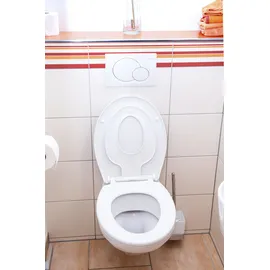 CORNAT WC-Sitz "Family Neo" - Montierbarer Kinder-Sitz - Quick up Clean Funktion - Absenkautomatik - Montage von oben / Toilettensitz