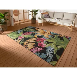 Outdoorteppich HANSE HOME "Tropical Flowers", bunt, B:160cm H:3mm L:235cm, Polyester, Polypropylen (PP), Teppiche, In-& Outdoor, Teppich, Wetterfest, Balkon, Garten, Wohnzimmer, Floral