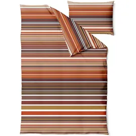 Traumschlaf Ima Gestreift Orange 240 x 220 cm + 2 x 80 x 80 cm