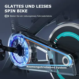 advamsoler Heimtrainer Fahrrad blau