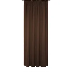 Vorhang WIRTH "Newbury", braun, B:130cm H:185cm, Baumwolle, Polyester, Gardinen, nach Maß