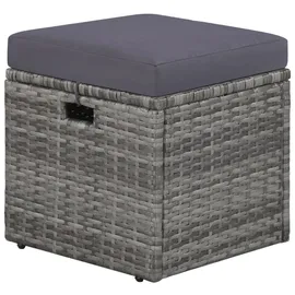 vidaXL Garten-Lounge-Set grau 43956