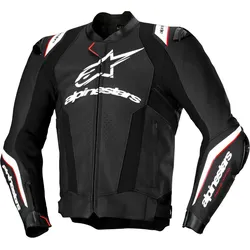 Alpinestars Missile V3 Ignition, Lederjacke - Schwarz/Weiß - 60