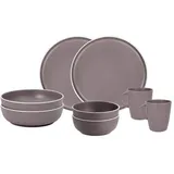 Brunner Dolomit Geschirrset, 8-teilig,