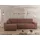 Mirjan24 Ecksofa Piano L Cord, Wohnzimmer Eckcouch mit Bettkasten und Schlaffunktion, Schwarze Füße, Wellenfeder, L-Form (Farbe: Poso 29) - Rosa